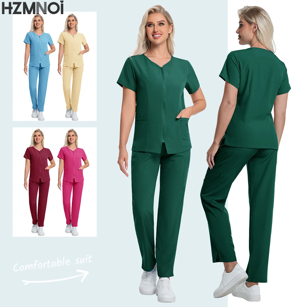 Surgical Uniforms Woman Nursing Enfermeria Sets Top + Pant Articles Medical Uniform Scrubs Clinical Beauty Salon hospital Suits
Surgical Uniforms Woman Nursing Enfermeria Sets Top + Pant Articles Medical Uniform Scrubs Clinical Beauty Salon hospital Suits