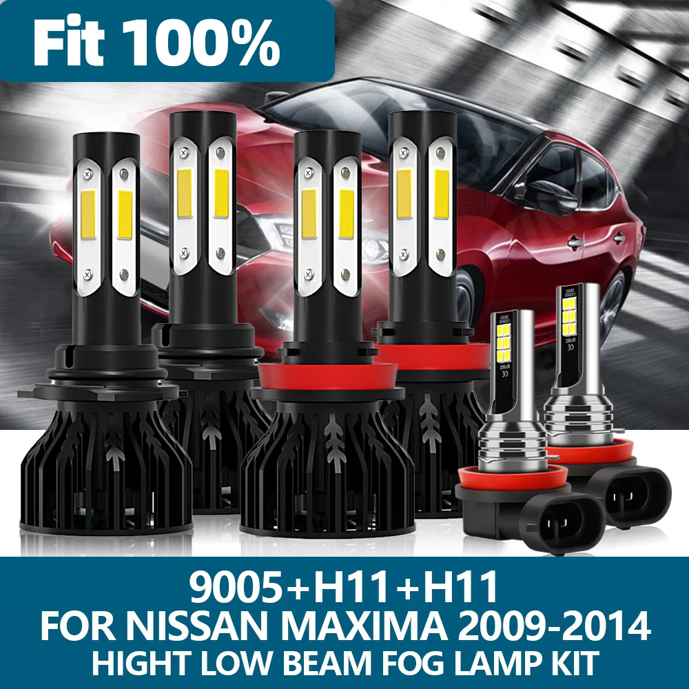 Лампы головного света H11 9005 HB3 H11 для Nissan Maxima 2009 2010 2011 2012 2013 2014, 6 шт.
Лампы головного света H11 9005 HB3 H11 для Nissan Maxima 2009 2010 2011 2012 2013 2014, 6 шт.