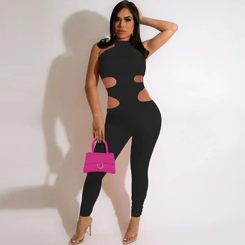 Sexy Night Club Party Halter Hollow Out Jumpsuit Women Sporty Fitness Skinny Romper Sleeveless Backless One Pieces Overalls Yoga
Sexy Night Club Party Halter Hollow Out Jumpsuit Women Sporty Fitness Skinny Romper Sleeveless Backless One Pieces Overalls Yoga