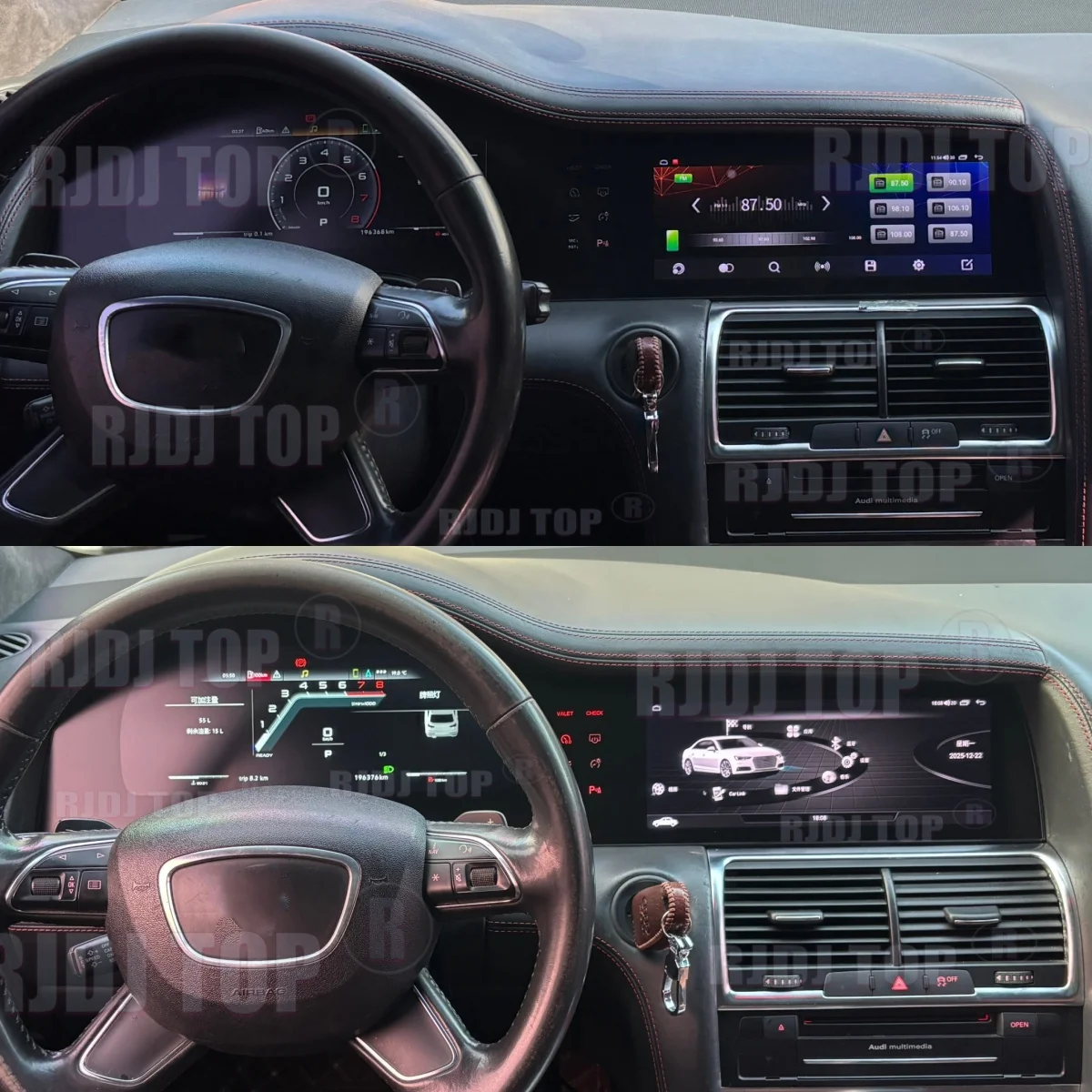 Для Audi Q7 4L 2005-2018: Автомобильный Android CarPlay, цифровая приборная панель, ЖК-дисплей, спидометр, двухэкранный мультимедийный проигрыватель
Для Audi Q7 4L 2005-2018: Автомобильный Android CarPlay, цифровая приборная панель, ЖК-дисплей, спидометр, двухэкранный мультимедийный проигрыватель