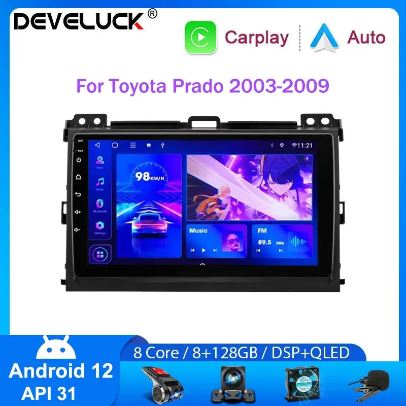 Android 12 Car Radio For Toyota Land Cruiser Prado 120 LC120 2003-2009 Multimedia Navigation Player 2 Din GPS Carplay Head Unit
Android 12 Car Radio For Toyota Land Cruiser Prado 120 LC120 2003-2009 Multimedia Navigation Player 2 Din GPS Carplay Head Unit