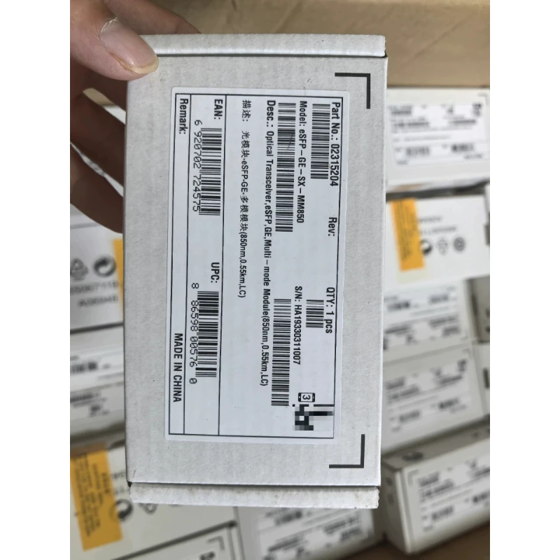 for Huawei eSFP-GE-SX-MM850 02315204 GE 1.25G 850nm LC Multi-mode Optical Module New Original
for Huawei eSFP-GE-SX-MM850 02315204 GE 1.25G 850nm LC Multi-mode Optical Module New Original