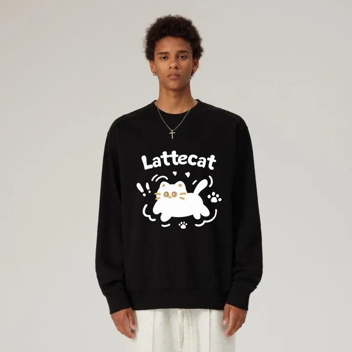American New Lattecat Printed Round Neck Sweatshirts Soft and Comfortable Couple Pullover
American New Lattecat Printed Round Neck Sweatshirts Soft and Comfortable Couple Pullover