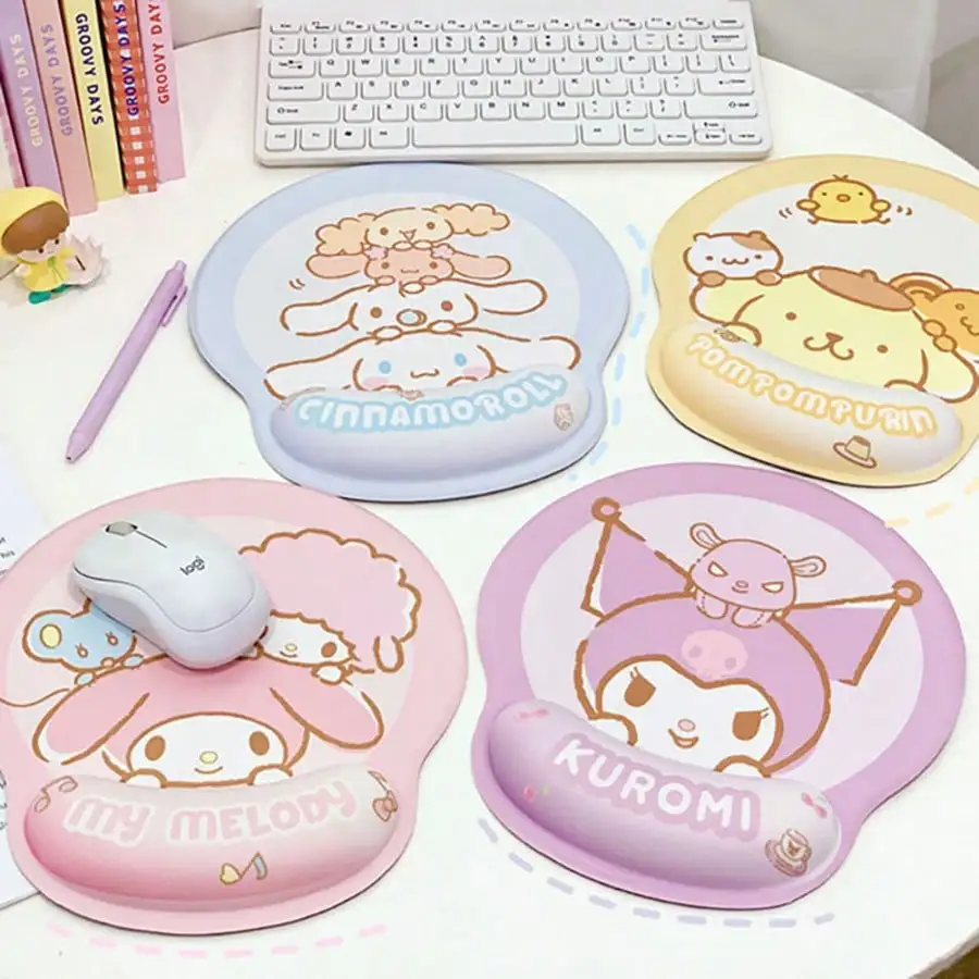 Sanrio Cute Silicone Wrist Mouse Pad Three-Dimensional Thickened Hand Pillow Office Game Anti-Slip Mat
Sanrio Cute Silicone Wrist Mouse Pad Three-Dimensional Thickened Hand Pillow Office Game Anti-Slip Mat
