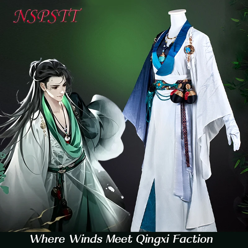 NSPSTT Where Winds Meet Qingxi Sect Male Disciple Cosplay Costume, Game Male Uniform Outfit Halloween Party Suit
NSPSTT Where Winds Meet Qingxi Sect Male Disciple Cosplay Costume, Game Male Uniform Outfit Halloween Party Suit