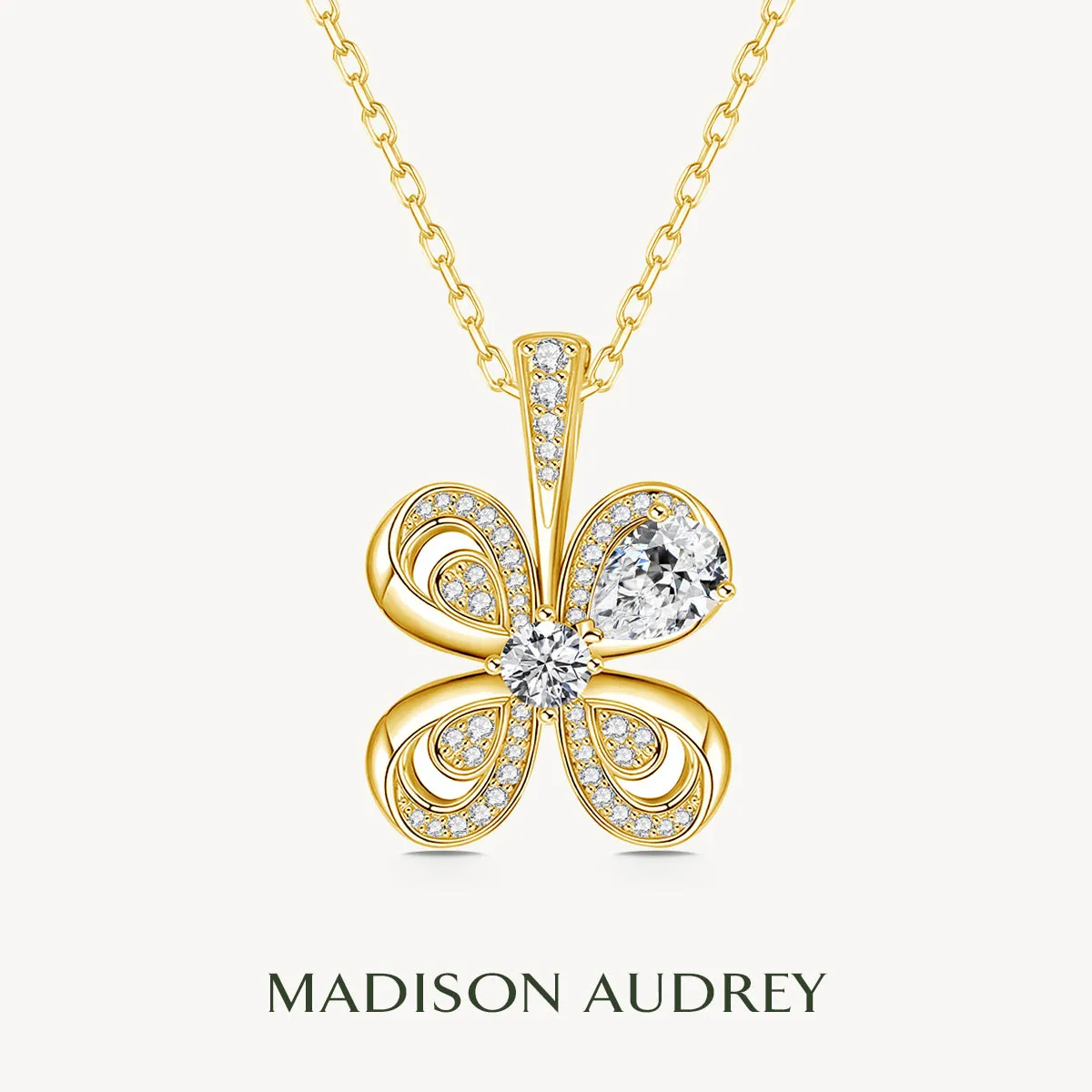  Ожерелье Lucky Charms с четырьмя листами клевера и муассанитом, 18-каратное позолоченное сверкающее бриллиантовое кулон GRA для женщин, романтические изящные ювелирные изделия
Ожерелье Lucky Charms с четырьмя листами клевера и муассанитом, 18-каратное позолоченное сверкающее бриллиантовое кулон GRA для женщин, романтические изящные ювелирные изделия