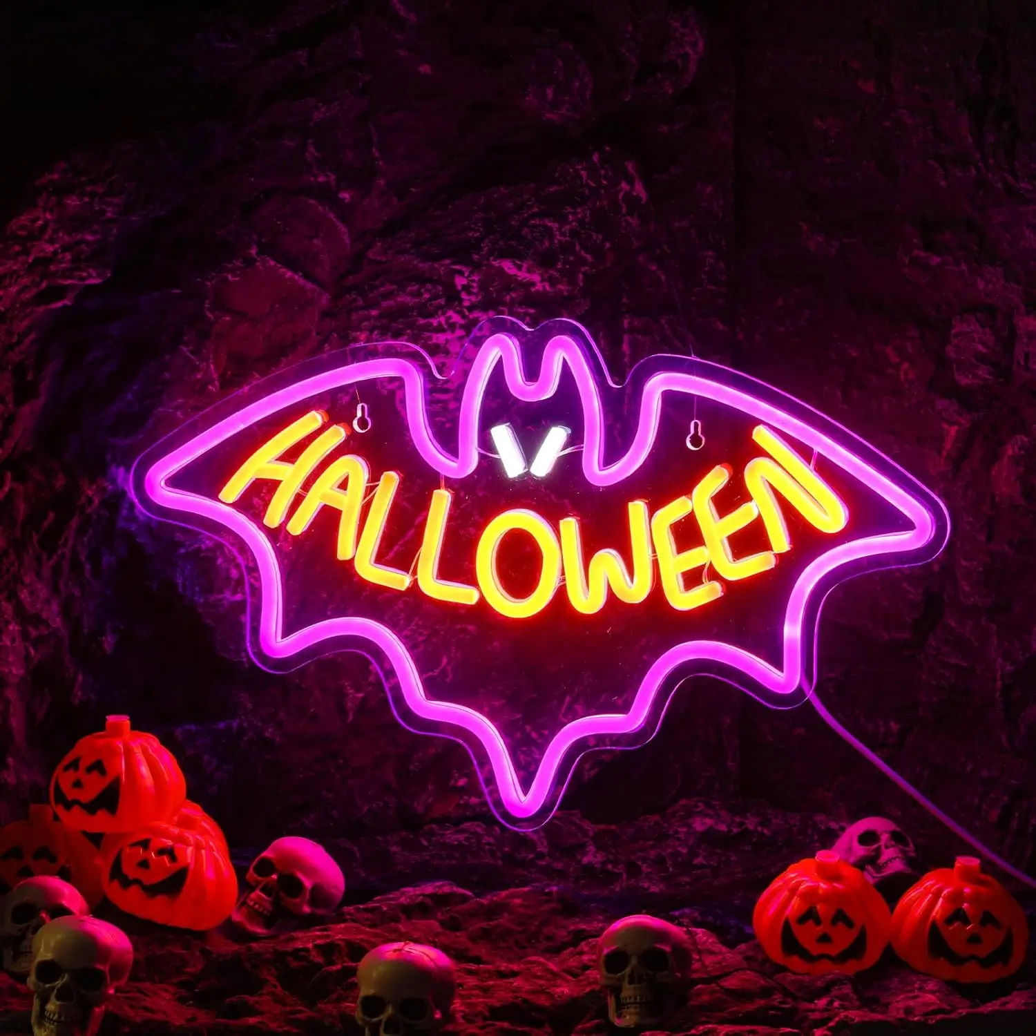 LED Neon Light Halloween Neon Sign USB Power Powered Create A Festive Horror Atmosphere Perfect for Wall Decor Holiday Party
LED Neon Light Halloween Neon Sign USB Power Powered Create A Festive Horror Atmosphere Perfect for Wall Decor Holiday Party