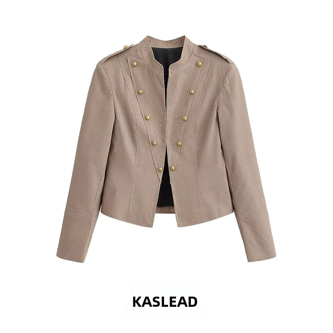 KASLEAD Fashionable Short Suit Jacket for Women Button Detail Polyester Fiber Long Sleeve Spring 2026 Style Casual Chic
KASLEAD Fashionable Short Suit Jacket for Women Button Detail Polyester Fiber Long Sleeve Spring 2026 Style Casual Chic