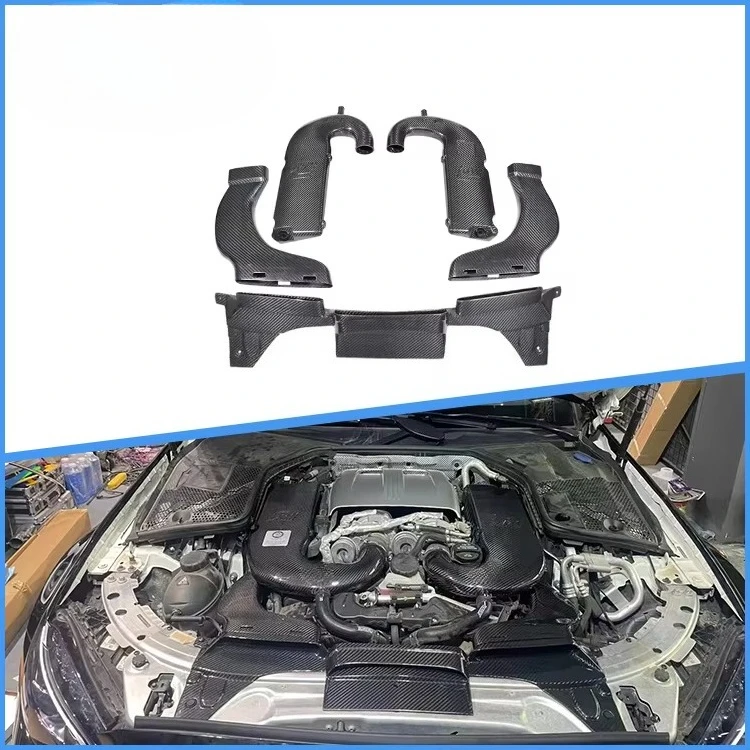 High Quality Dry Carbon Fiber 3k Twill Automotive Cold Intake Kit for C63 W205 M177 4.0T
High Quality Dry Carbon Fiber 3k Twill Automotive Cold Intake Kit for C63 W205 M177 4.0T
