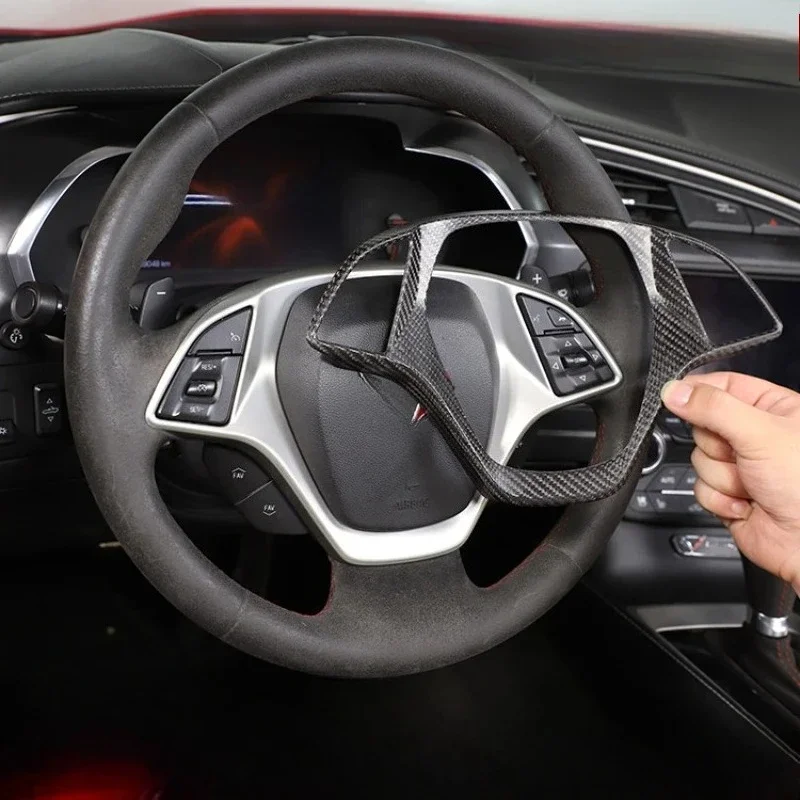 For Chevrolet Corvette C7 Real Dry Carbon Fiber Steering Wheel Decorative Frame Interior Modification 2014-2019 Accessories
For Chevrolet Corvette C7 Real Dry Carbon Fiber Steering Wheel Decorative Frame Interior Modification 2014-2019 Accessories