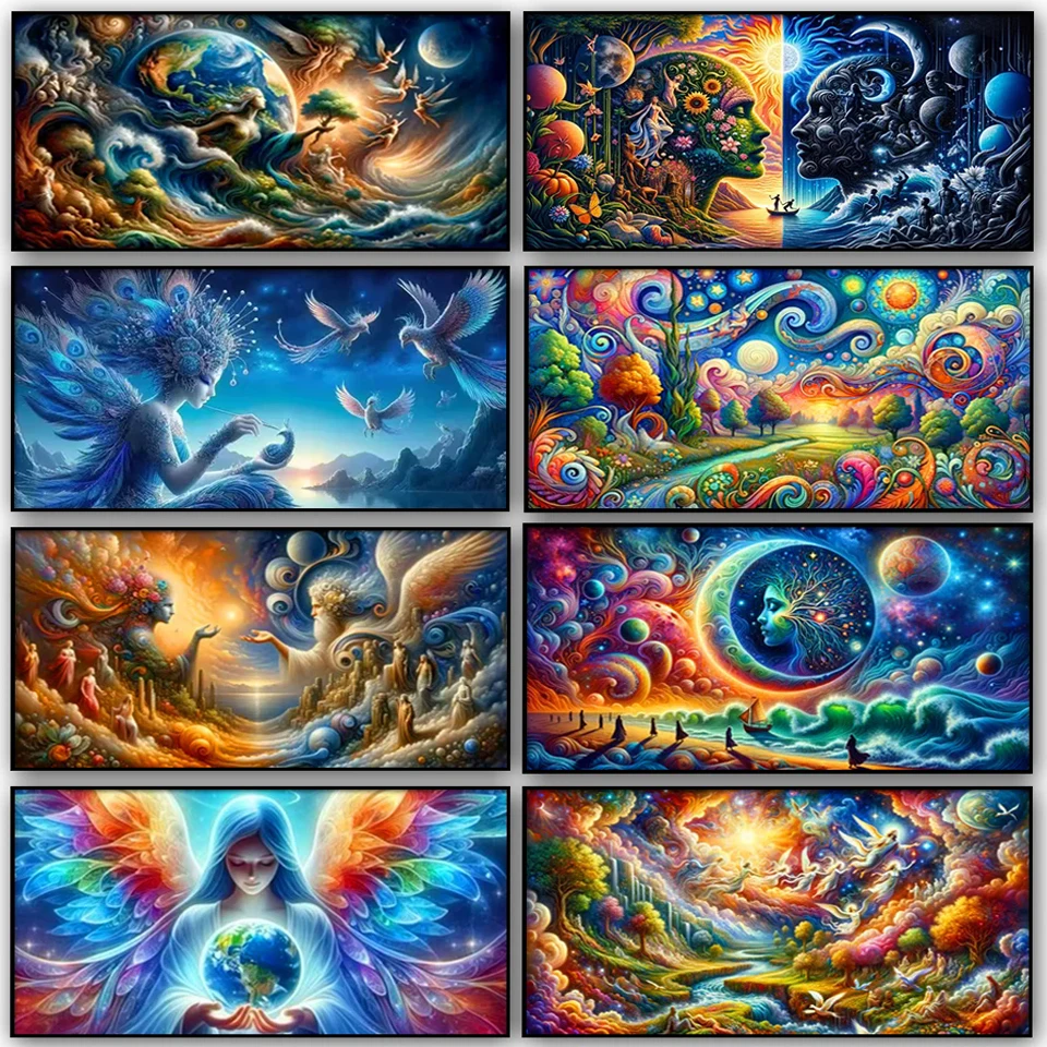 Fantasy abstract Landscape Diy diamond painting Full square/round Diamond mosaic set Picture Of Rhinestone Embroidery Home decor
Fantasy abstract Landscape Diy diamond painting Full square/round Diamond mosaic set Picture Of Rhinestone Embroidery Home decor
