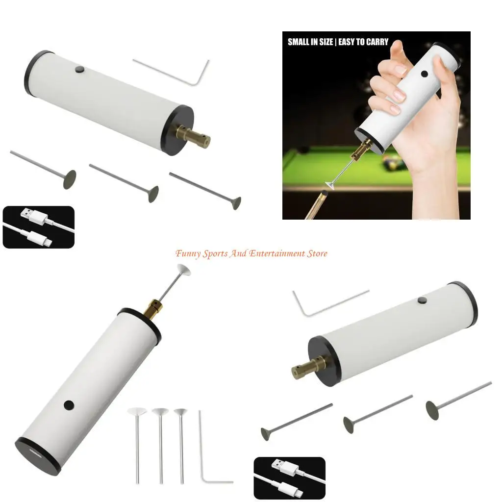 C4DE Compacts Pool Cue Tip Shaper Trimmer Grinder Shaping Tool With Built In Motor
C4DE Compacts Pool Cue Tip Shaper Trimmer Grinder Shaping Tool With Built In Motor
