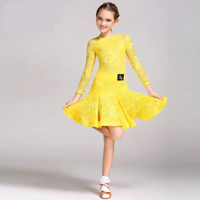 Mid Long Sleeve Lace Mesh Mordern Ballroom Dancing Dresses For Kids Sexy Salsa Tango Skirt Children Latin Dance Dress For Girls 
Mid Long Sleeve Lace Mesh Mordern Ballroom Dancing Dresses For Kids Sexy Salsa Tango Skirt Children Latin Dance Dress For Girls