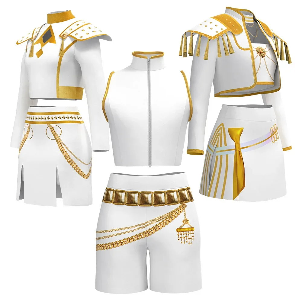 Kids Adult Rumi Zoey Mira Cosplay KPop Demon Hunters Cosplay White Korea Idol Sexy Dress Singing Suit Halloween Role Playing
Kids Adult Rumi Zoey Mira Cosplay KPop Demon Hunters Cosplay White Korea Idol Sexy Dress Singing Suit Halloween Role Playing