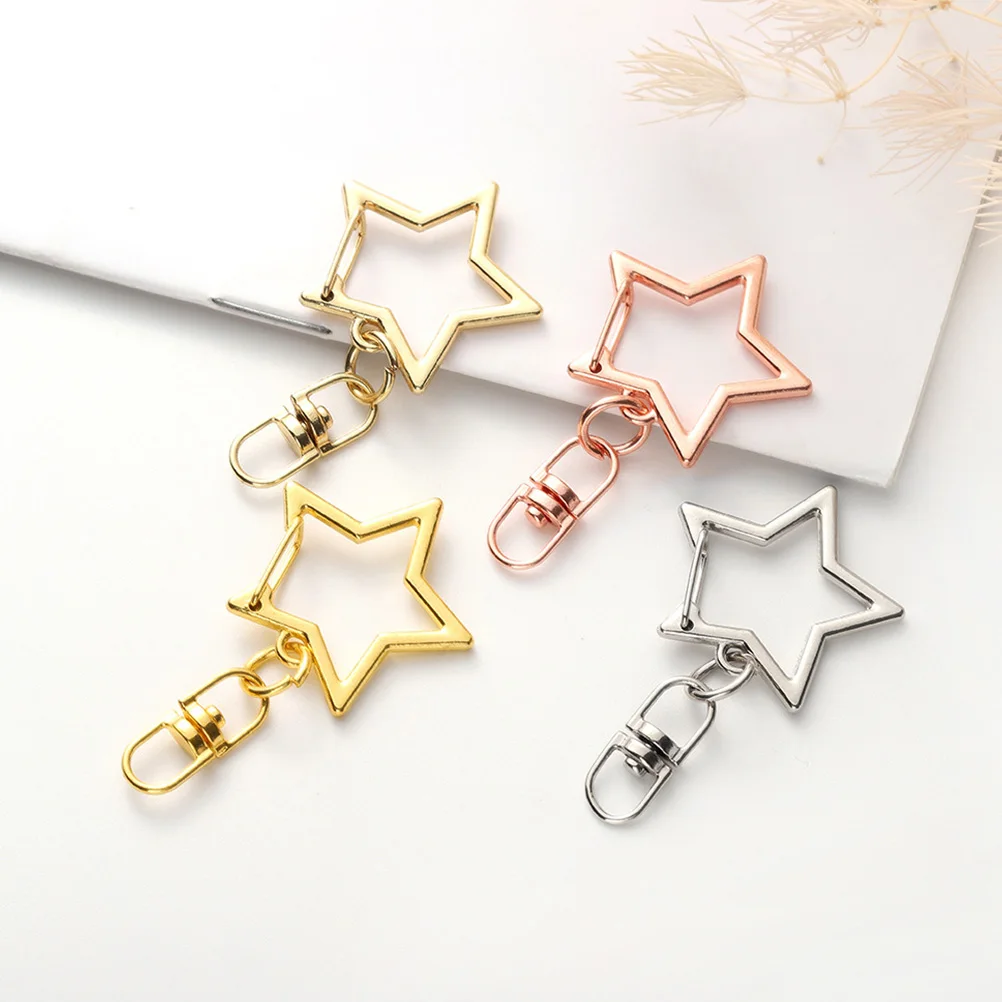 60pcs Star Zinc Alloy Keychains Durable Carabiner Hooks Snap Clasp Key Swivel Snap Clasp Pendants Jewelry Accessories
60pcs Star Zinc Alloy Keychains Durable Carabiner Hooks Snap Clasp Key Swivel Snap Clasp Pendants Jewelry Accessories