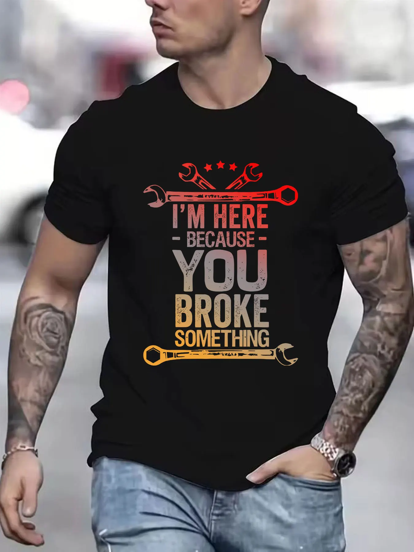 I'm here because you broke the funny mechanic husband gift T-shirt
I'm here because you broke the funny mechanic husband gift T-shirt