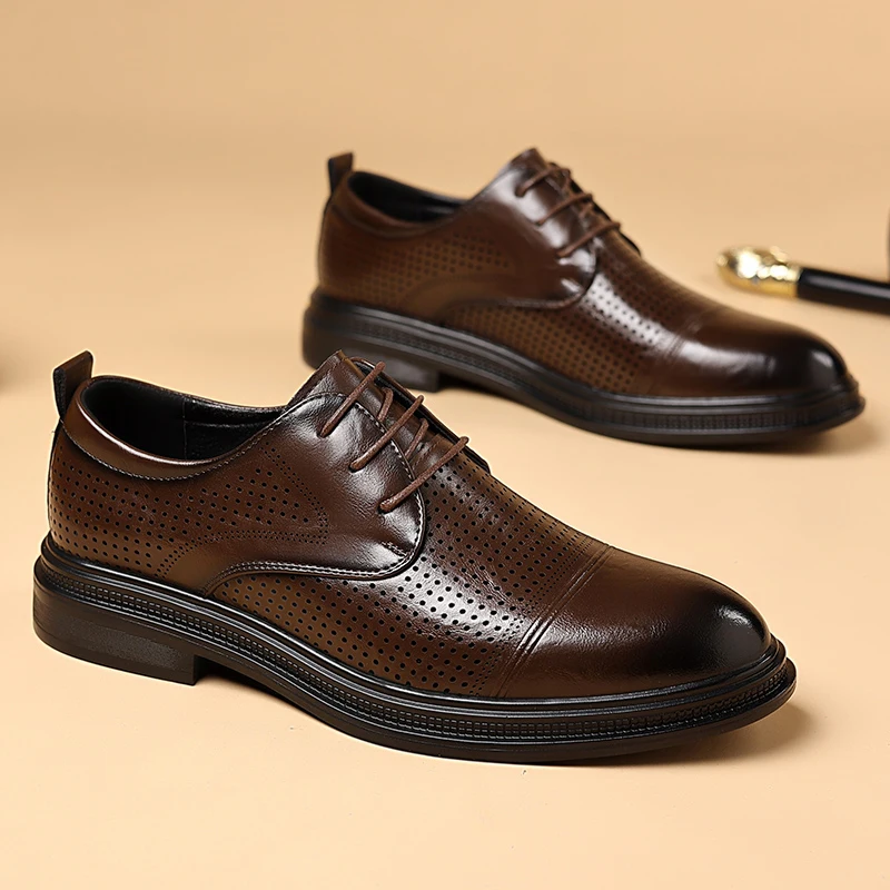New large-sized men's leather shoes with low heels, fashionable and casual men's shoes, hiking and sports men's loafers
New large-sized men's leather shoes with low heels, fashionable and casual men's shoes, hiking and sports men's loafers