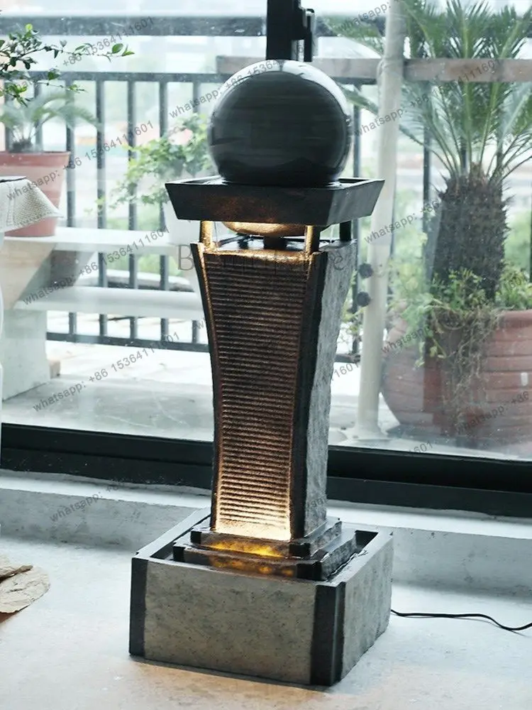 Water flow turns fountain opening gift living room landing office company ornament
Water flow turns fountain opening gift living room landing office company ornament