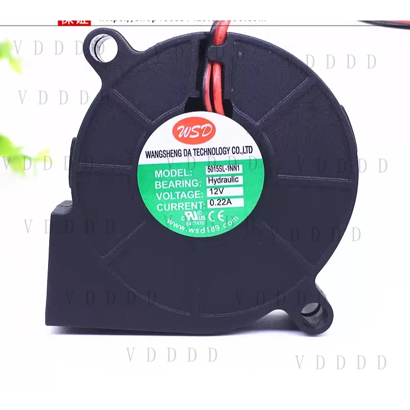 LL for 1PCS WSD 5015SL-1NN1 DC12V 0.22A 5CM Blower Fan
LL for 1PCS WSD 5015SL-1NN1 DC12V 0.22A 5CM Blower Fan