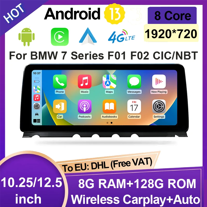 Facotry Price Android13 8 Core 128G Carplay Auto For BMW 740 Series F01 F02 Car RADIO Player GPS Navi Central Multimedia Screen
Facotry Price Android13 8 Core 128G Carplay Auto For BMW 740 Series F01 F02 Car RADIO Player GPS Navi Central Multimedia Screen