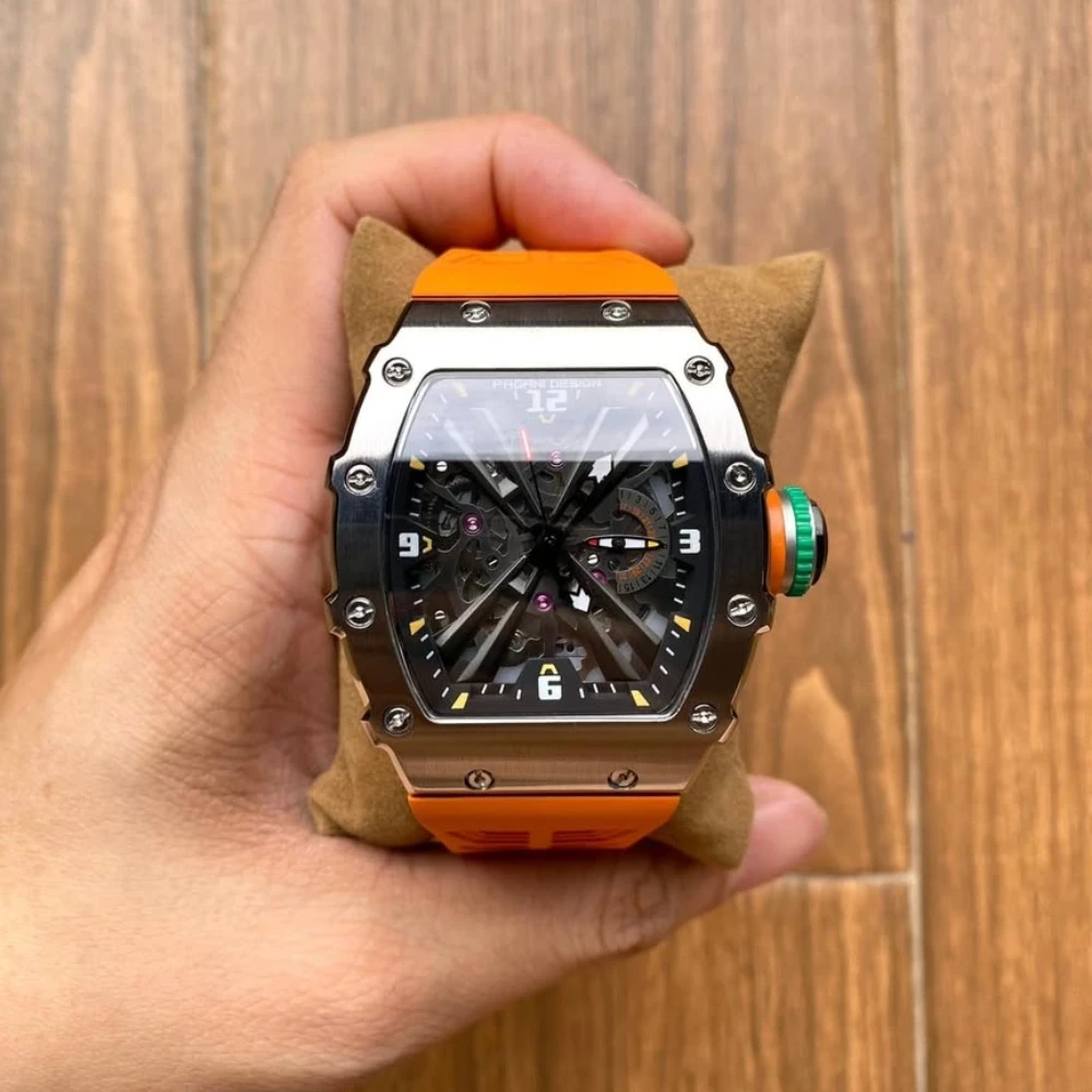 PAGANI DESIGN 2025 New 42MM Men Quartz Watch VH65 Hollow Dial Wine Barrel Type 100M Waterproof Sapphire Glass Watches for men
PAGANI DESIGN 2025 New 42MM Men Quartz Watch VH65 Hollow Dial Wine Barrel Type 100M Waterproof Sapphire Glass Watches for men