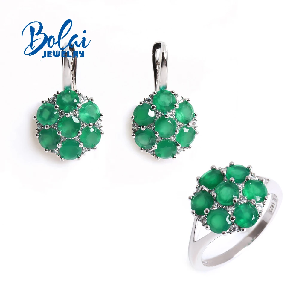Romantic Spring Green Natural agate gemstone Ring Earring Set Trend Light luxury fine jewelry for women and girls
Romantic Spring Green Natural agate gemstone Ring Earring Set Trend Light luxury fine jewelry for women and girls