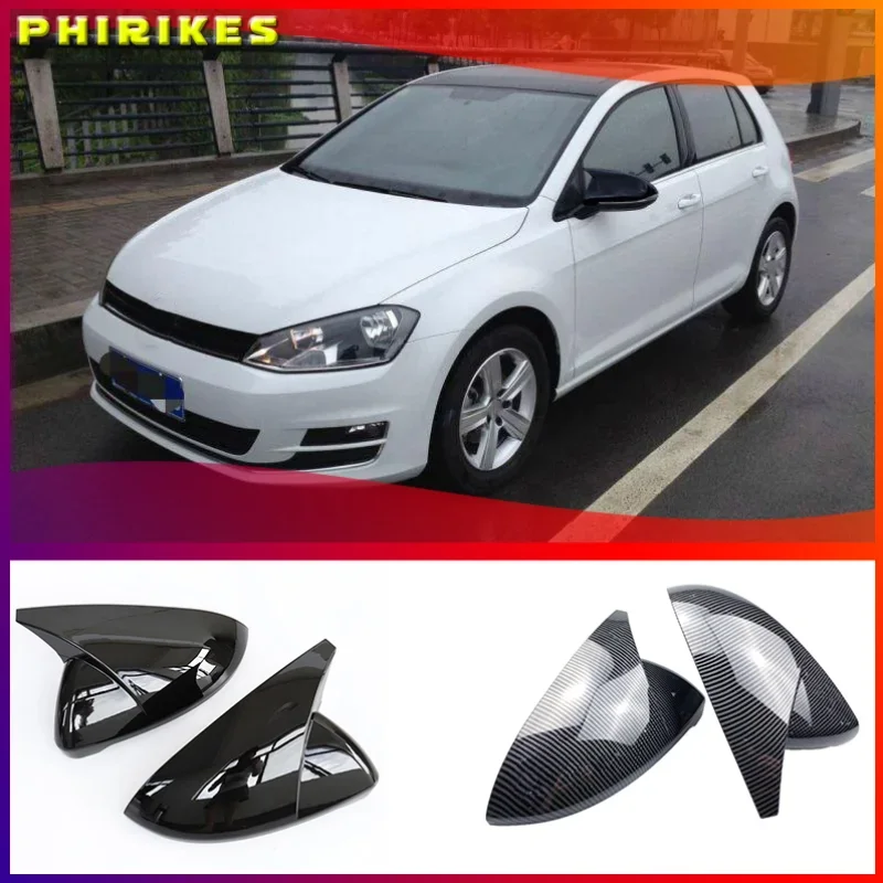 Black Horn Shape Side Wing Mirror Cover for VW Golf 7 MK7 7.5 GTD R GTI GTE VII Cap E-golf Sportsvan 2013 2018 2019 2020 replace
Black Horn Shape Side Wing Mirror Cover for VW Golf 7 MK7 7.5 GTD R GTI GTE VII Cap E-golf Sportsvan 2013 2018 2019 2020 replace