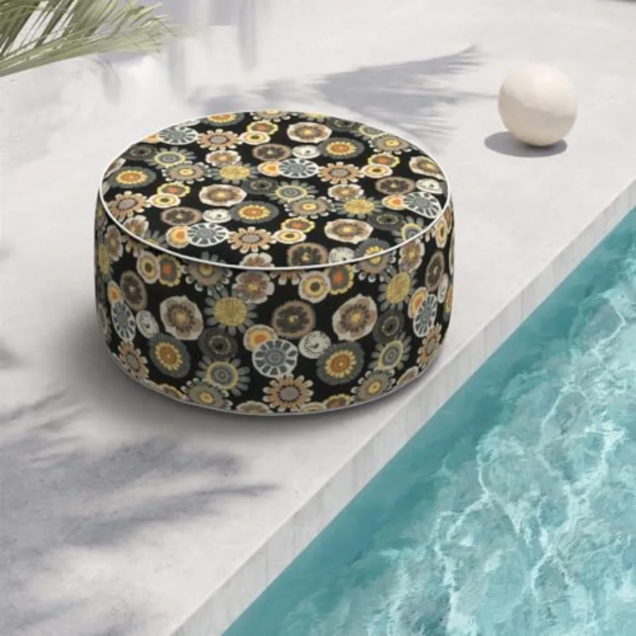 Indoor/Outdoor Inflatable Ottoman, All Weather PVC Blue Round Footrest D31 x H14 inch, Portable Lightweight Feet Rest for Patio
Indoor/Outdoor Inflatable Ottoman, All Weather PVC Blue Round Footrest D31 x H14 inch, Portable Lightweight Feet Rest for Patio