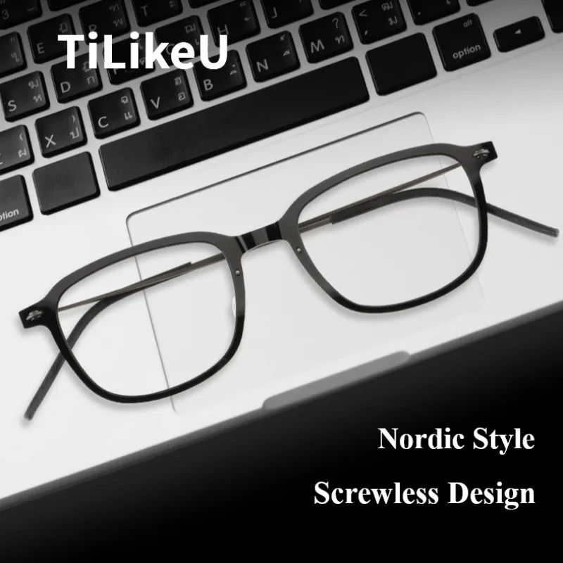 Ultra-light pure titanium screwless eyeglasses frames retro square acetate optical frame men and women screwless glasses eyewear
Ultra-light pure titanium screwless eyeglasses frames retro square acetate optical frame men and women screwless glasses eyewear