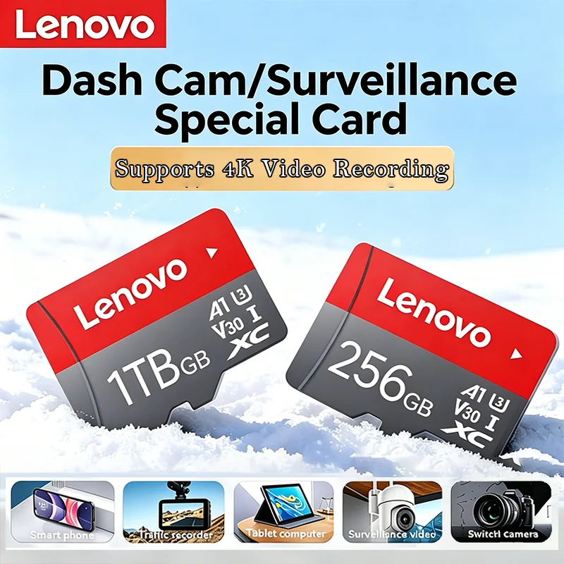 Lenovo 2026 New High Speed 1TB 512GB 256GB Micro SD Card Class 10 TF Flash Memory for Drone iPhone Car Camera Cartao De Memoria
Lenovo 2026 New High Speed 1TB 512GB 256GB Micro SD Card Class 10 TF Flash Memory for Drone iPhone Car Camera Cartao De Memoria