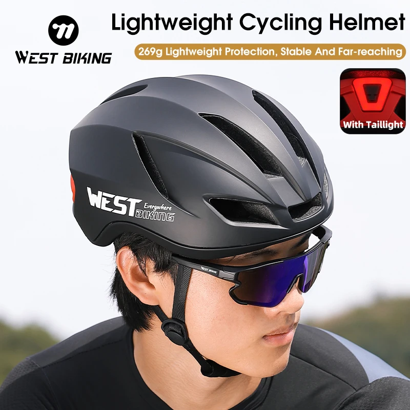 WEST BIKING Bike Helmet Lightweight USB Rechargeable Tail Light Cycling Safety Cap Mountain Scooter Road Bicycle Equipment
WEST BIKING Bike Helmet Lightweight USB Rechargeable Tail Light Cycling Safety Cap Mountain Scooter Road Bicycle Equipment