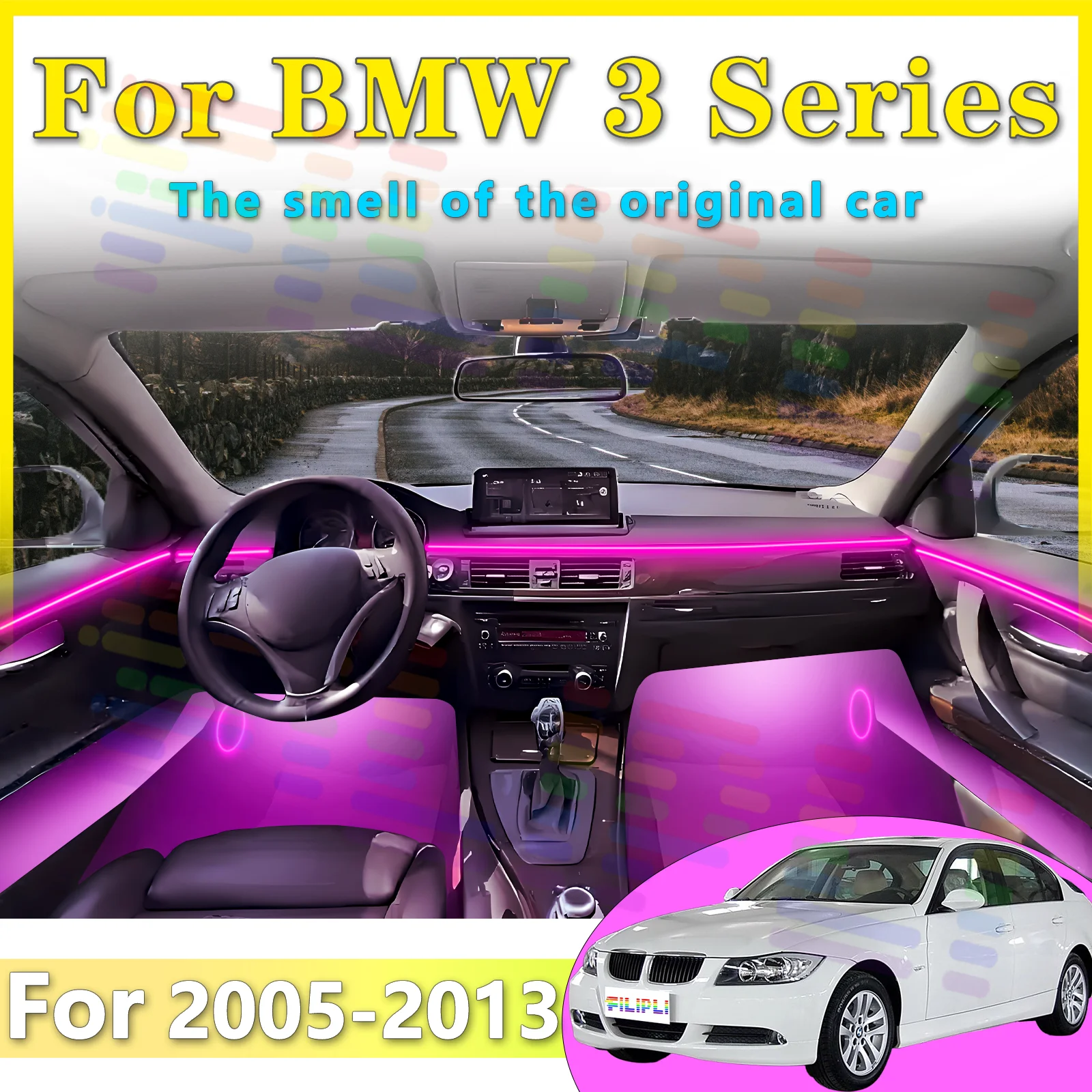 For 3ser E90-E93 Experience vibrant multicolor displays and smooth color transitions with this professional grade LED automotive
For 3ser E90-E93 Experience vibrant multicolor displays and smooth color transitions with this professional grade LED automotive