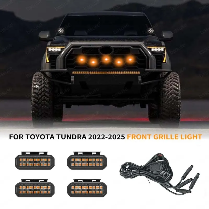 beusfirts 18LED Front Grille Light For Toyota Tundra Raptor/TRD DRL/Driving/Position Lights 2022-2025 Car Daytime Running Light
beusfirts 18LED Front Grille Light For Toyota Tundra Raptor/TRD DRL/Driving/Position Lights 2022-2025 Car Daytime Running Light