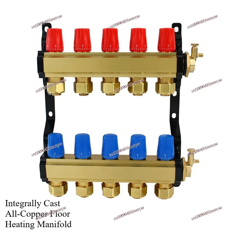 Integral Cast Brass Floor Heating Water Distributor 1 Inch Wall Mounted Control Fitting
Integral Cast Brass Floor Heating Water Distributor 1 Inch Wall Mounted Control Fitting