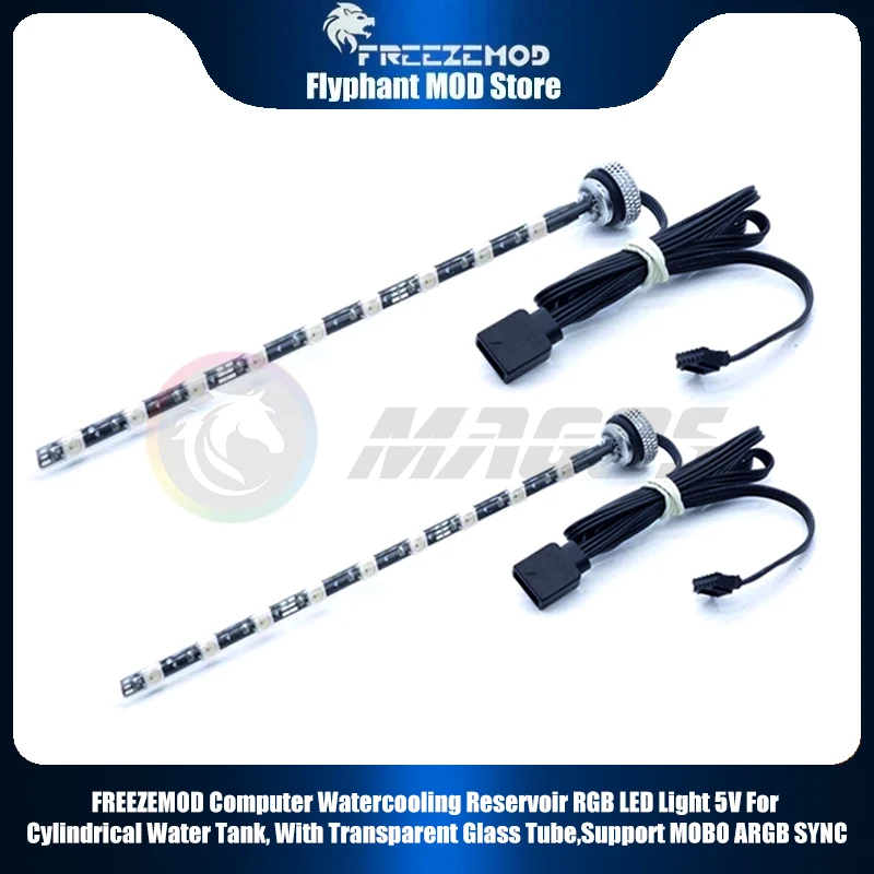 Computer Watercooling Reservoir RGB LED Light 5V For Cylindrical Water Tank, With Transparent Glass Tube,Support MOBO ARGB SYNC
Computer Watercooling Reservoir RGB LED Light 5V For Cylindrical Water Tank, With Transparent Glass Tube,Support MOBO ARGB SYNC