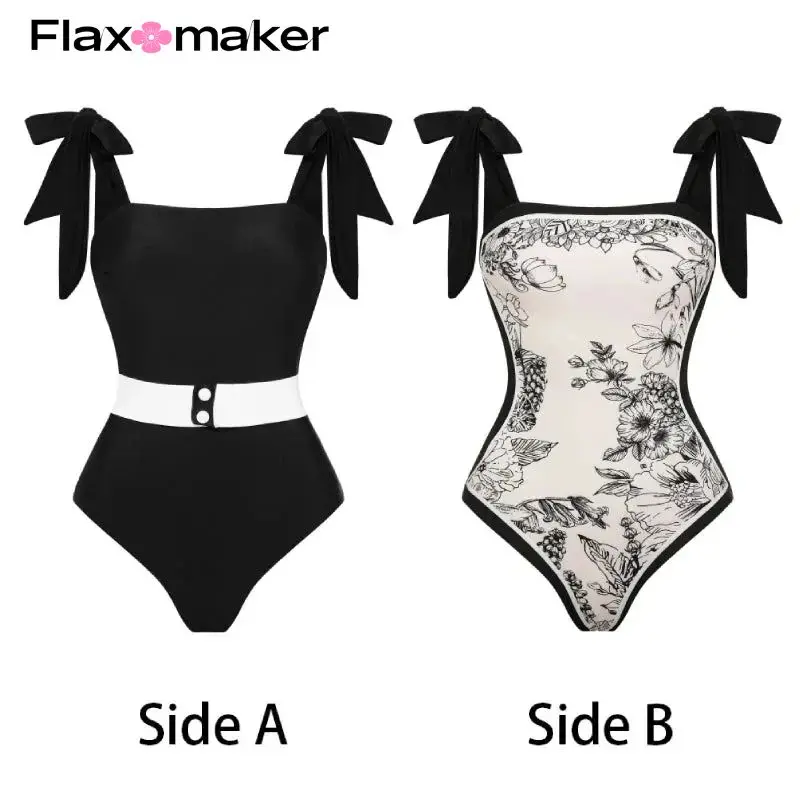 FLAXMAKER Reversible Bowknot Tie-shoulder One Piece Swimsuit Women Beachwear Flaxmaker Clearance Wholesale
FLAXMAKER Reversible Bowknot Tie-shoulder One Piece Swimsuit Women Beachwear Flaxmaker Clearance Wholesale