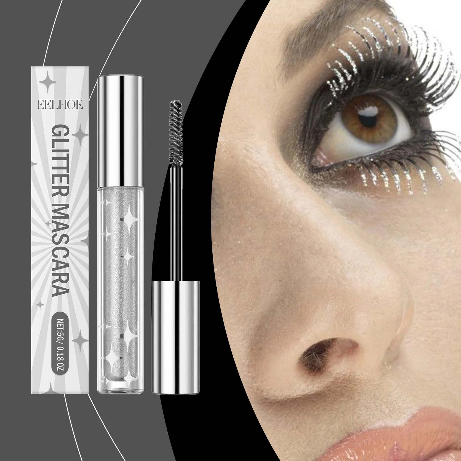Eelhoe Silver Glitter Eye Black Glitter Eye Black Around Eyes Party Long-Lasting Nourishes Lashes Dazzling Silver Shimmer
Eelhoe Silver Glitter Eye Black Glitter Eye Black Around Eyes Party Long-Lasting Nourishes Lashes Dazzling Silver Shimmer