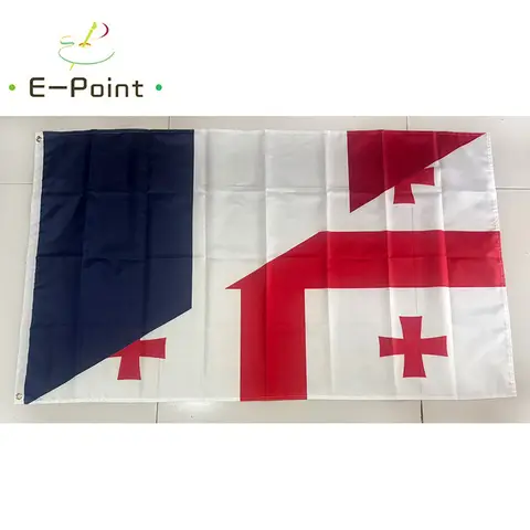Frankrijk Georgië Vriendschap Vlag 2ft * 3ft (60*90 cm) 3ft * 5ft (90*150 cm) Grootte Kerstversiering voor Thuis Banner