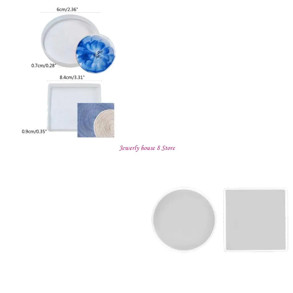 Silicone Mold Crystal Mold Round Square Epoxy Resin Casting Mold for DIY Making Cup Mats,Home Decor
Silicone Mold Crystal Mold Round Square Epoxy Resin Casting Mold for DIY Making Cup Mats,Home Decor