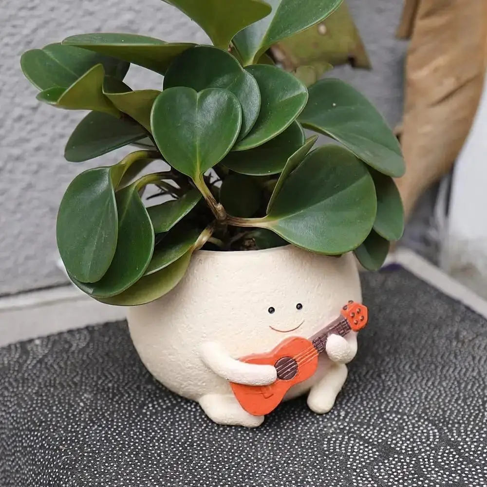 New Resin Succulent Pot Guitar Boy Plant Decoration Lazy Plant Pot with Drainage Design Soil Flower Pot
New Resin Succulent Pot Guitar Boy Plant Decoration Lazy Plant Pot with Drainage Design Soil Flower Pot