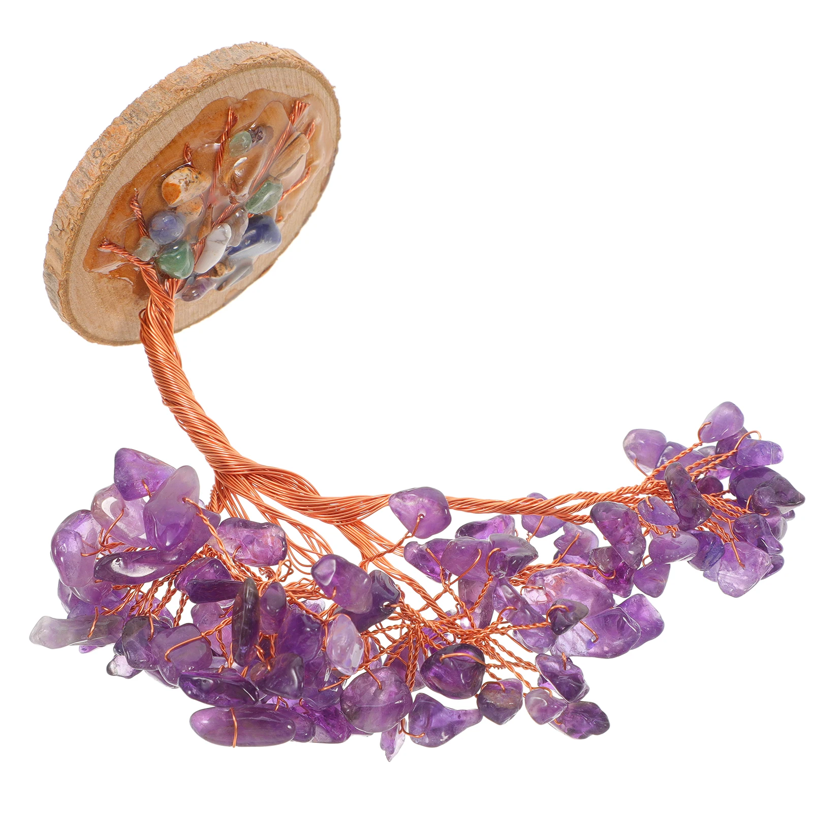 Natural Purple Amethyst Healing Gem Money Feng Shui Bonsai Ornament Lucky Wealth Decorative For Home Office Desk Decor Crystal 
Natural Purple Amethyst Healing Gem Money Feng Shui Bonsai Ornament Lucky Wealth Decorative For Home Office Desk Decor Crystal