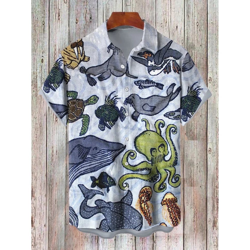 Men's Shirt Summer Casual Fashion Short Sleeved Shirt For Men Loose Breathable Hawaiian Shirt Man Casual Men's Clothing Top
Men's Shirt Summer Casual Fashion Short Sleeved Shirt For Men Loose Breathable Hawaiian Shirt Man Casual Men's Clothing Top