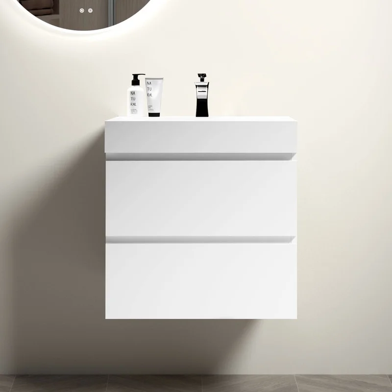 Alice 24" White Wall-Mounted Bathroom Vanity with Large Storage, Modern Floating Sink Unit, Pre-Assembled One-Piece Basin, No Drain or Faucet
Alice 24" White Wall-Mounted Bathroom Vanity with Large Storage, Modern Floating Sink Unit, Pre-Assembled One-Piece Basin, No Drain or Faucet