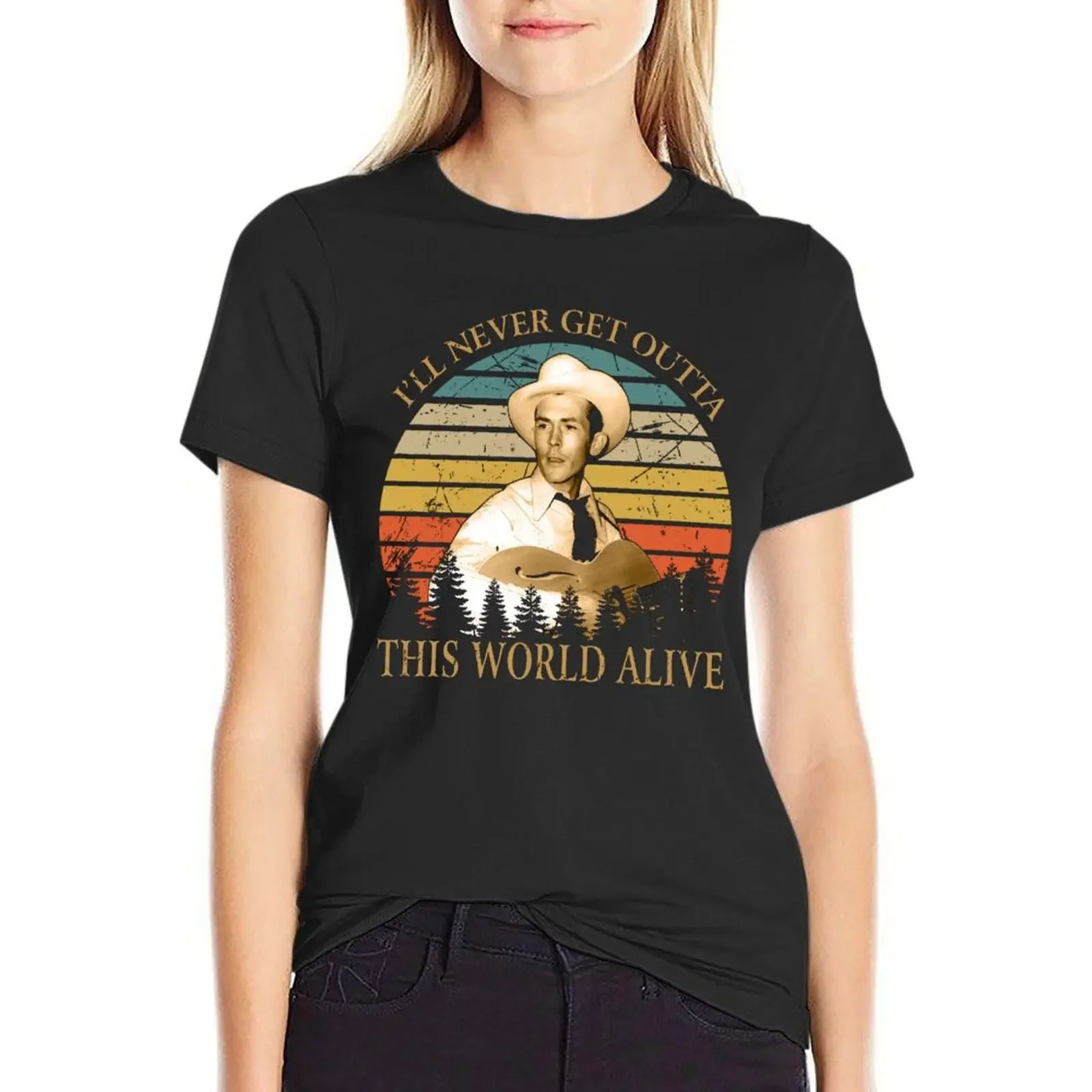 I'll Never Get Outta Music Vintage Hank Williams T-Shirt new edition tops western t-shirt dress for Women
I'll Never Get Outta Music Vintage Hank Williams T-Shirt new edition tops western t-shirt dress for Women