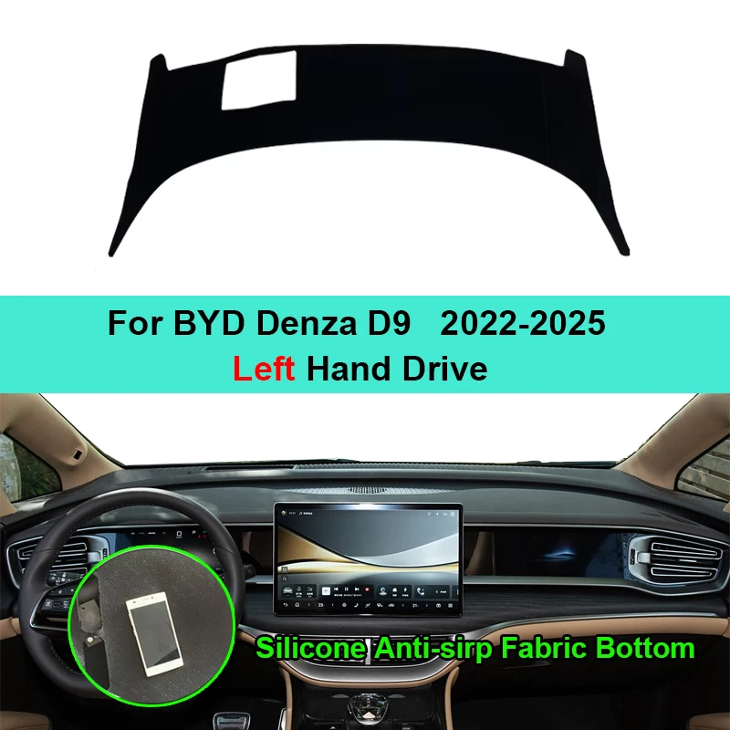 Silicone Non-Slip Car Auto Dashboard Cover For BYD Denza D9 2022-2024 2025 LHD Dash Mat Pad Carpet Cushion SunShade Acessorios
Silicone Non-Slip Car Auto Dashboard Cover For BYD Denza D9 2022-2024 2025 LHD Dash Mat Pad Carpet Cushion SunShade Acessorios
