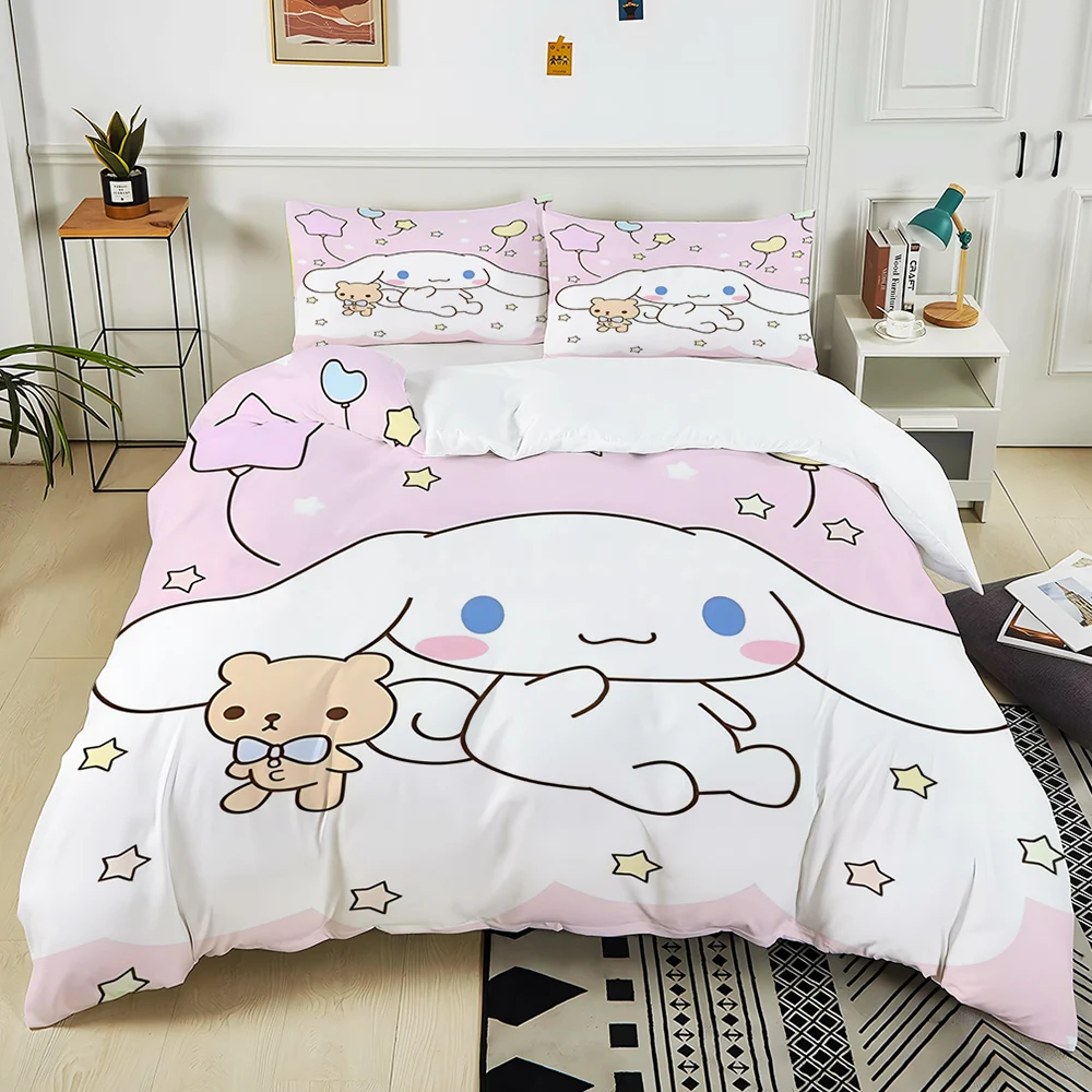 Постельное белье Kawaii Sanrio Cinnamoroll с принтом 3 шт. 1 пододеяльник 2 наволочки комплект постельного белья для взрослых и детей роскошные подарки для девочек
Постельное белье Kawaii Sanrio Cinnamoroll с принтом 3 шт. 1 пододеяльник 2 наволочки комплект постельного белья для взрослых и детей роскошные подарки для девочек