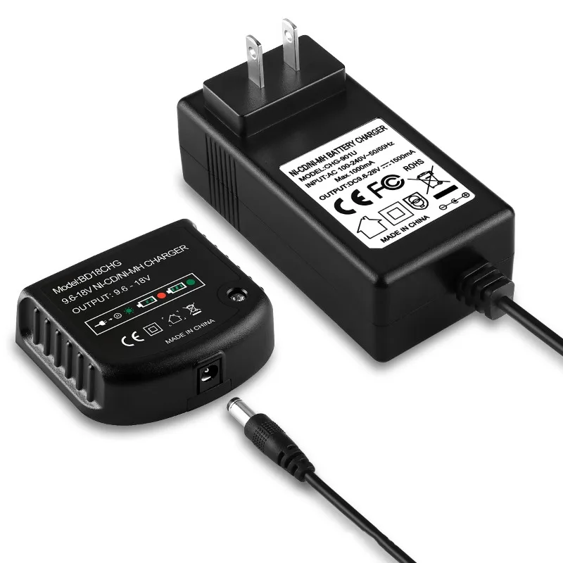 Portable Battery Charger Smart Fast Charger Power Tool Battery Charger Compatible for Black&Decker 9.6–20V Ni-Cd Ni-MH Batteries
Portable Battery Charger Smart Fast Charger Power Tool Battery Charger Compatible for Black&Decker 9.6–20V Ni-Cd Ni-MH Batteries