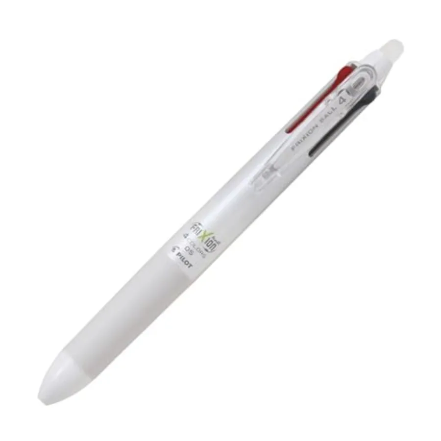 Frixion Ball Knock 4-Color Gel Ink Multi-Pen, White LKFB-80EF-W
Frixion Ball Knock 4-Color Gel Ink Multi-Pen, White LKFB-80EF-W