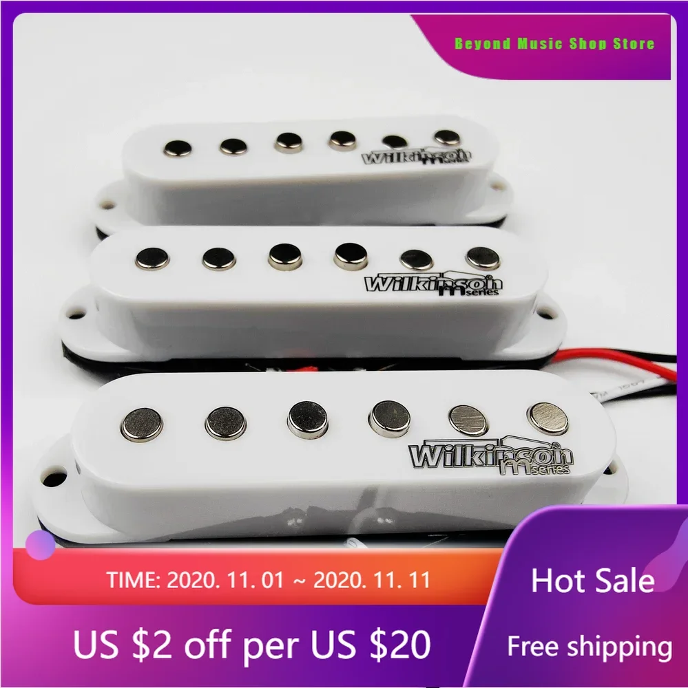 Beyond Music Shop Store--Wilkinson Electric Guitar Pickups Lic Vintage Single Coil Pickups for ST guitar White 1 set WOVS
Beyond Music Shop Store--Wilkinson Electric Guitar Pickups Lic Vintage Single Coil Pickups for ST guitar White 1 set WOVS
