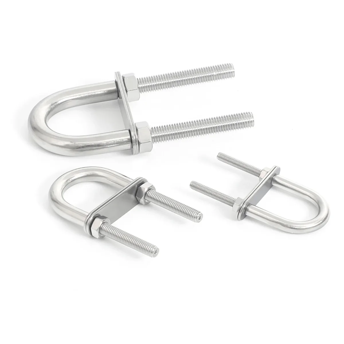 304 Stainless Steel U-Shaped Thickened Rod Bolt With Nut Gasket, Extended Horseback Pipe Clamp, Marine Yacht
304 Stainless Steel U-Shaped Thickened Rod Bolt With Nut Gasket, Extended Horseback Pipe Clamp, Marine Yacht